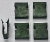 Triumph Dolomite Door Glass Seal Clips External - pack of 5