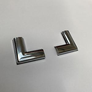 Ford Escort MK2 14mm Screen Chrome Insert Corner - Pair