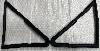 Ford Escort MK1 2dr Front Quarter Light Seal (Opening) - Pair