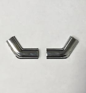 Ford Capri MK1 Front Screen Chrome Insert Corner - Pair