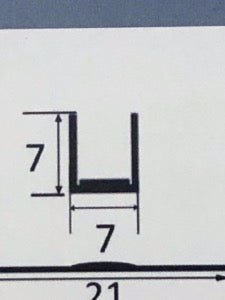 Flocked Window Channel Section – east kent trim supplies