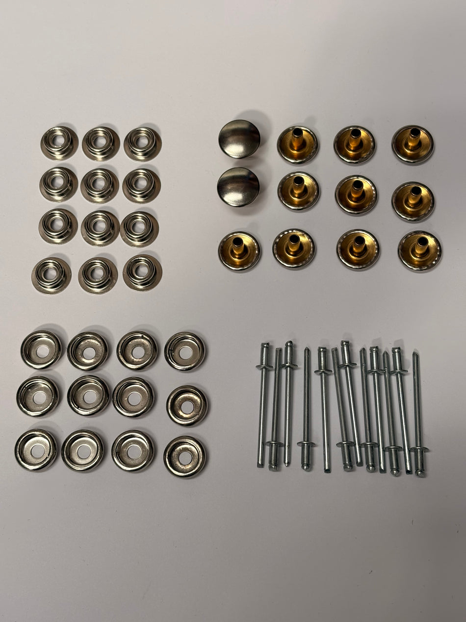 Triumph Herald Hood Popper Kit - Chrome